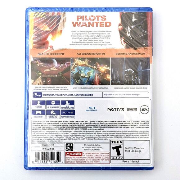 Star Wars Squadrons (PS4) Brand New Sealed (EA, 2020) Electronic Arts - Picture 2 of 2